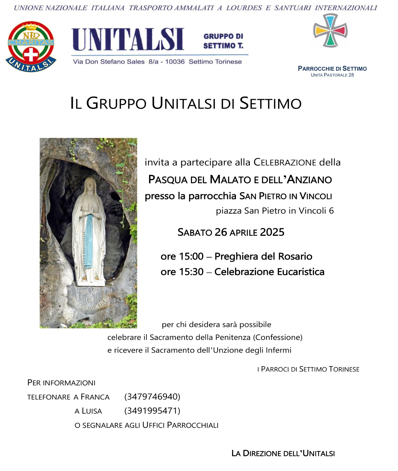 Pasqua del Malato e dell´Anziano